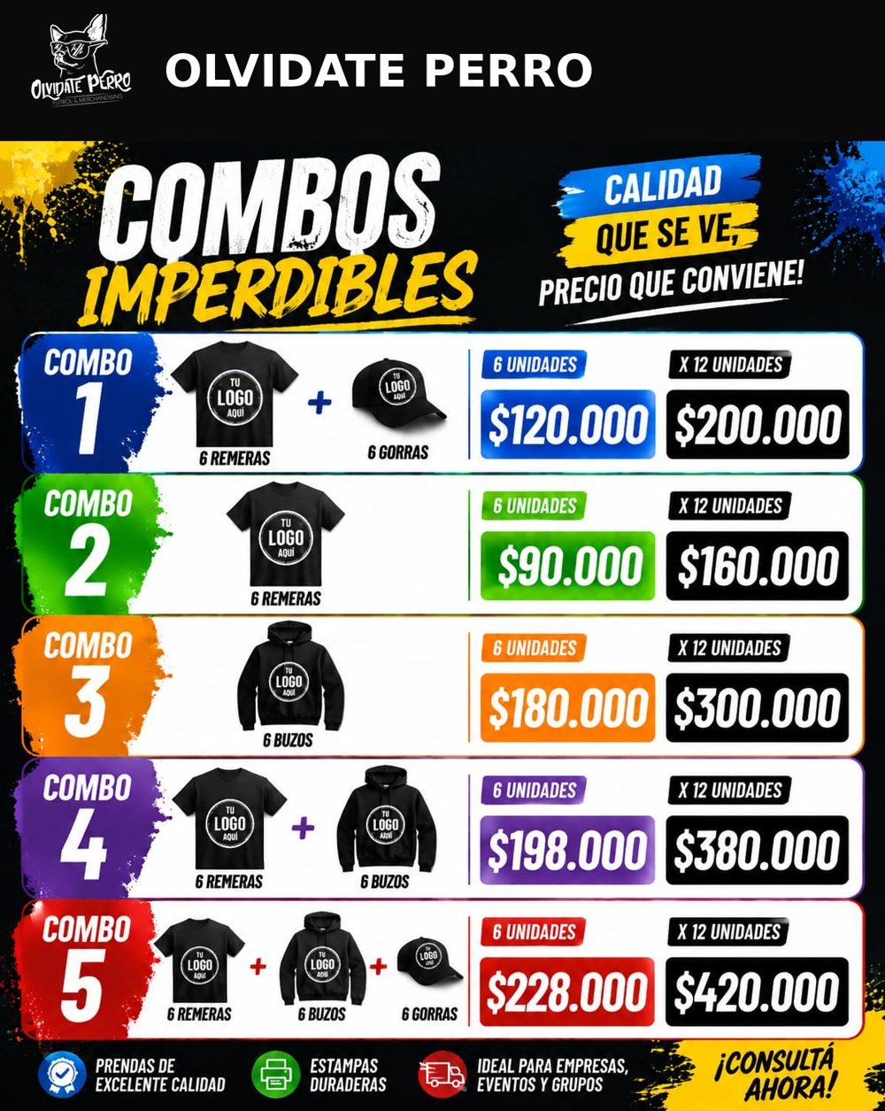 Combos imperdibles para locales y pymes